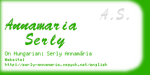 annamaria serly business card