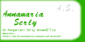 annamaria serly business card